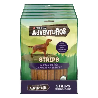 Adventuros ленти с еленово месо, 90 г