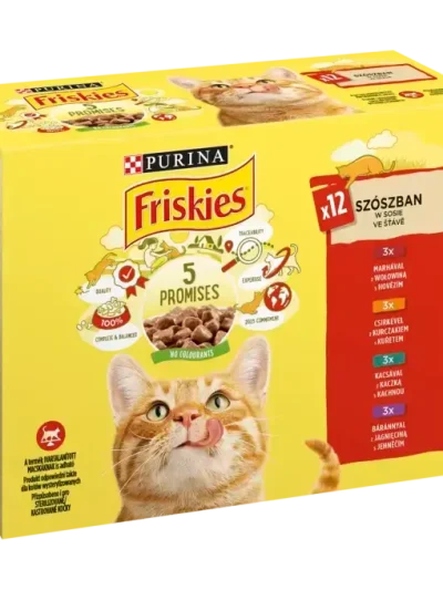 7081 FRISKIES ADULT Котка Говеждо  6(12x85г)