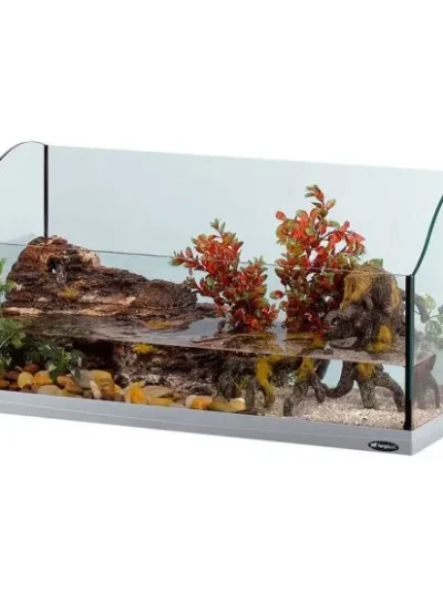 Jamaica 80 сив терариум за костенурки, 81.5 × 36 × 41 см