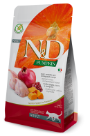 N&D Pumpkin Cat Adult с пъдпъдък, тиква и нар, 5 кг