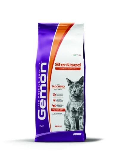 Gemon Cat Sterilised с пуйка за кастрирани котки, 7 кг