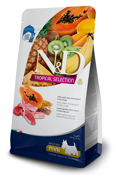 N&D Tropical Selection Dog Adult Mini с агне, 5 кг