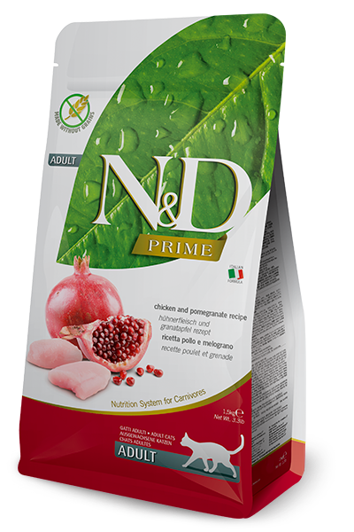 N&D Prime Cat Adult с пиле и нар, 1.5 кг