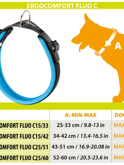 Ferplast Ergofluo C25/60 нашийник, син