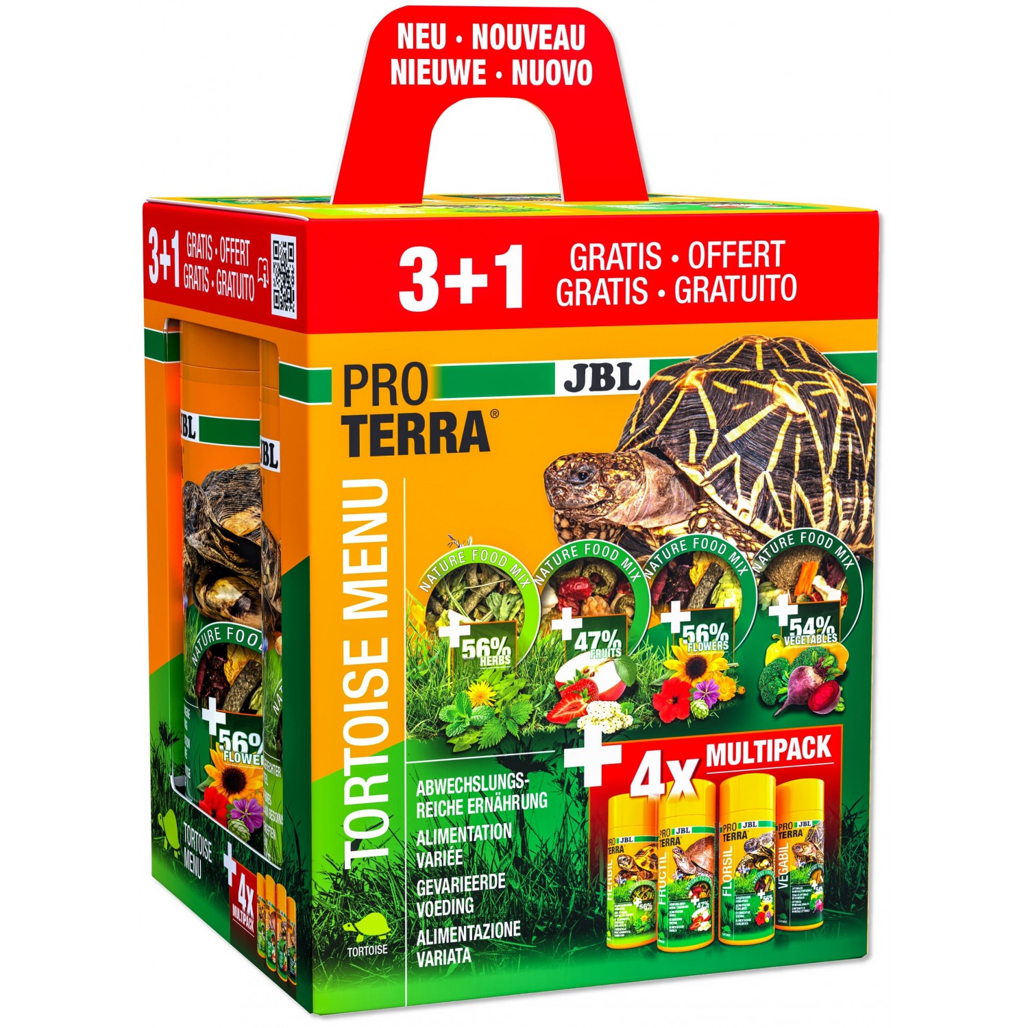 JBL ProTerra Tortoise Menu храна за сухоземни костенурки, 250 мл