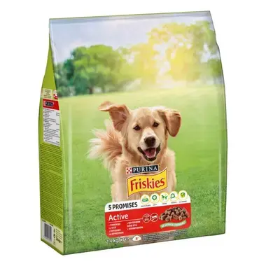Friskies Active за кучета с месо, 10 кг