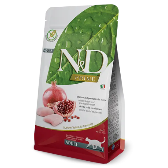 N&D Prime Cat Adult с пиле и нар, 5 кг