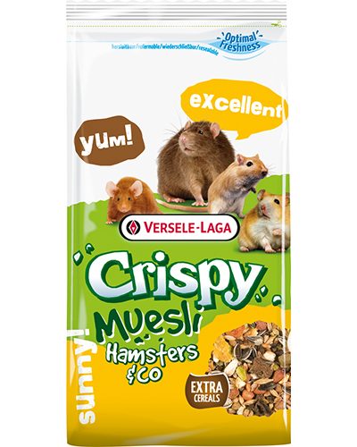Versele-Laga Crispy Muesli Hamsters & Co пълноценна храна за хамстери, 650 г