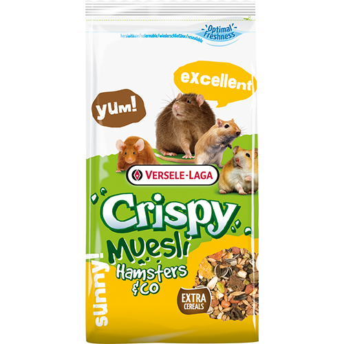 Versele-Laga Crispy Muesli Hamsters & Co пълноценна храна за хамстери, 650 г