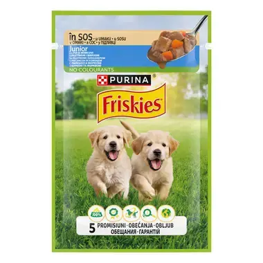 Friskies Junior Dog с пиле и моркови, 85 г