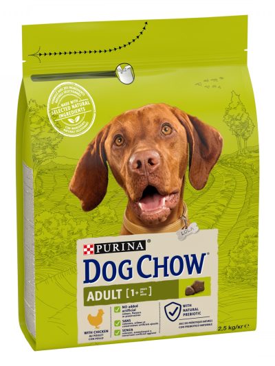DOG CHOW Active с пиле, 2.5 кг
