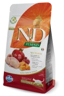 N&D Cat Pumpkin Neutered с пъдпъдък, тиква и нар, 1.5 кг