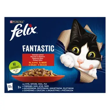 Felix Fantastic месо в желе, 12x85 г