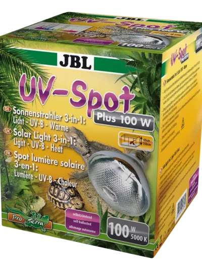 JBL UV-Spot plus спот лампа за терариум 3 в 1 – светлина, UV-B и топлина, 100 W