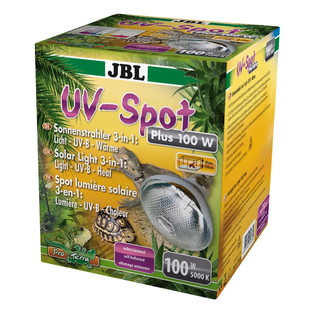 JBL UV-Spot plus спот лампа за терариум 3 в 1 – светлина, UV-B и топлина, 100 W