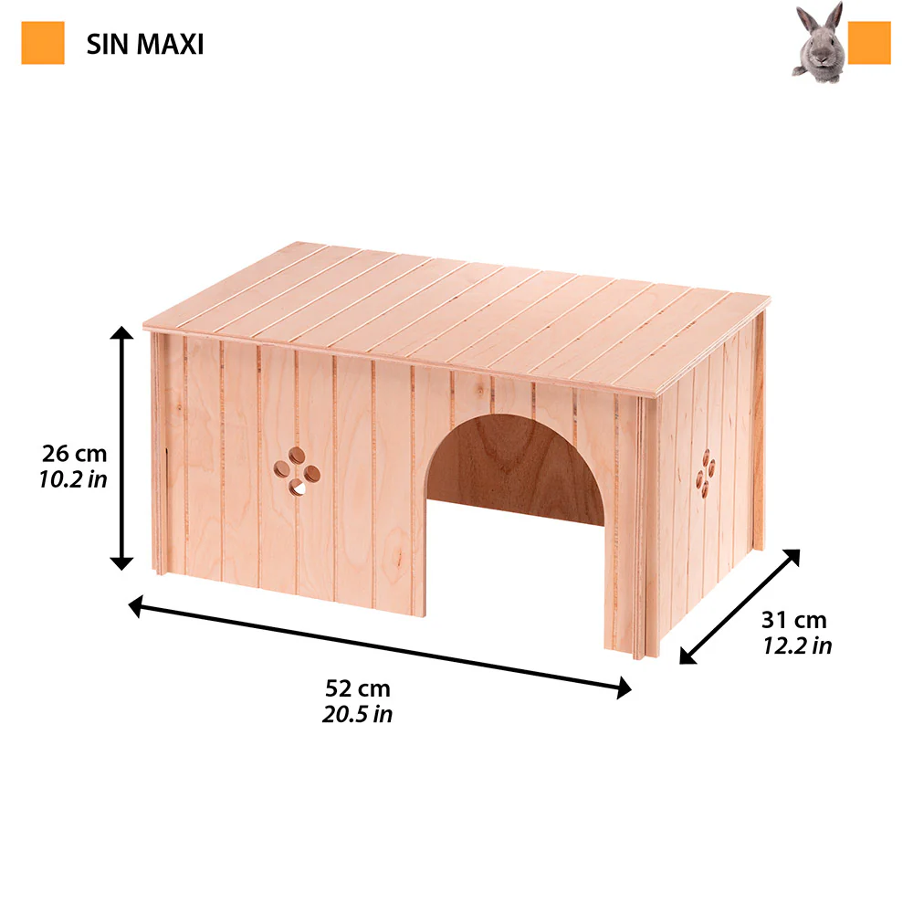 Ferplast дървена къщичка за заек Maxi - Image 2