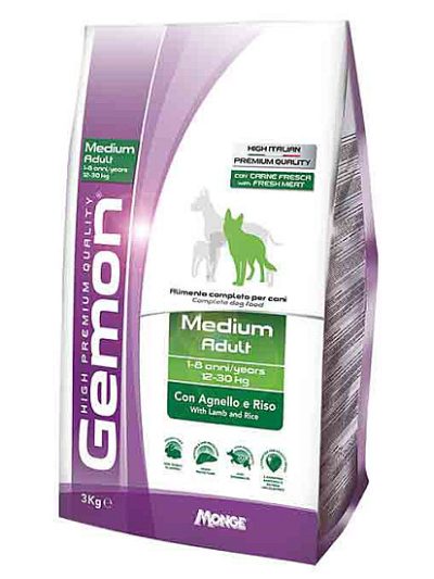 Gemon Dog Adult с агнешко и ориз, 20 кг