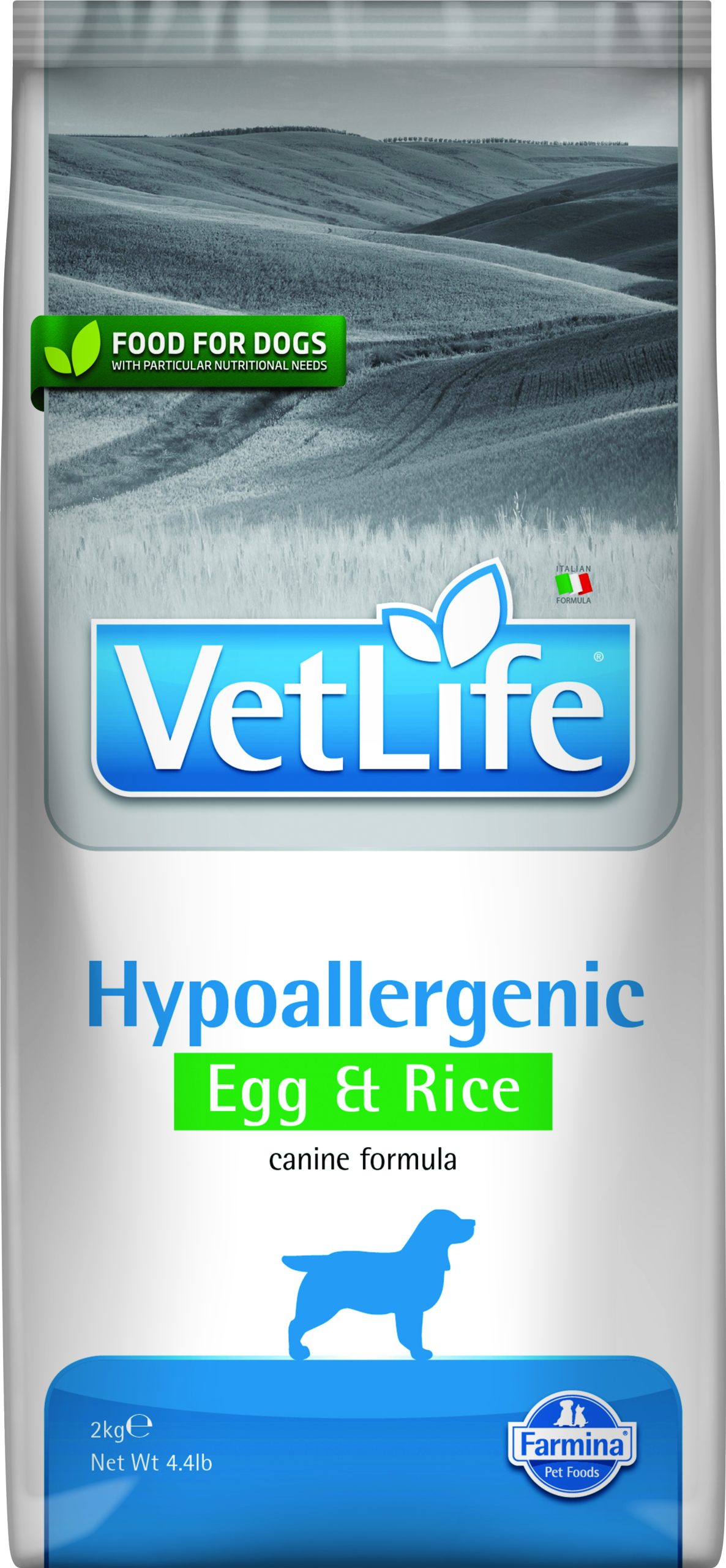Vet Life Dog Hypoallergenic Egg & Rice диетична храна за кучета, 2 кг