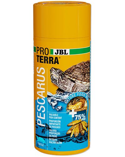 JBL ProTerra Pescarus лакомство за водни и блатни костенурки с цели сушени рибки и скариди, 1000 мл