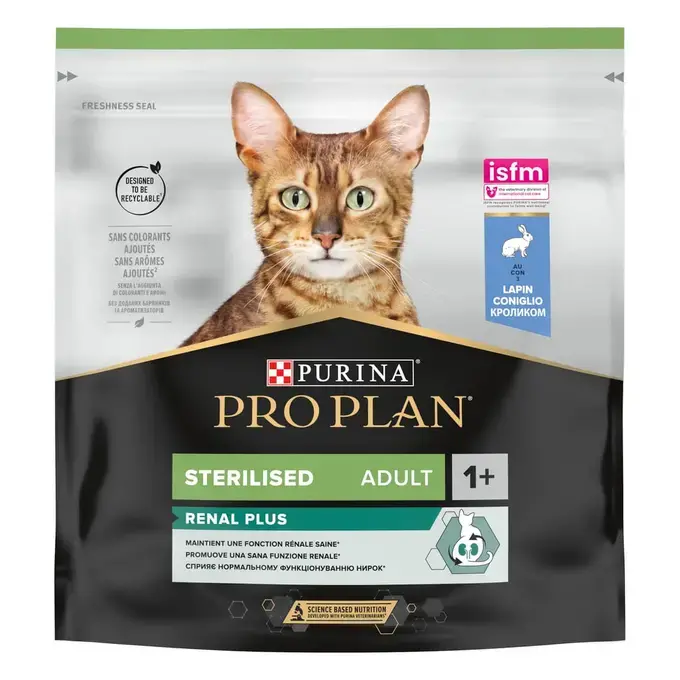 Pro Plan Sterilised храна за котки със заек, 1.5 кг