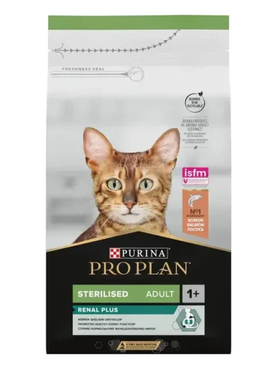 Pro Plan Sterilised за котки със сьомга, 10 кг