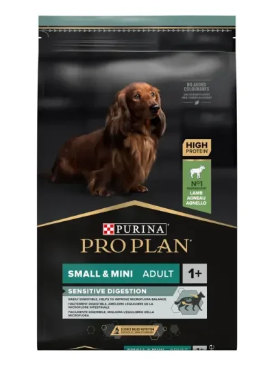 Pro Plan Small & Mini Adult Sensitive Digestion с агне, 7 кг