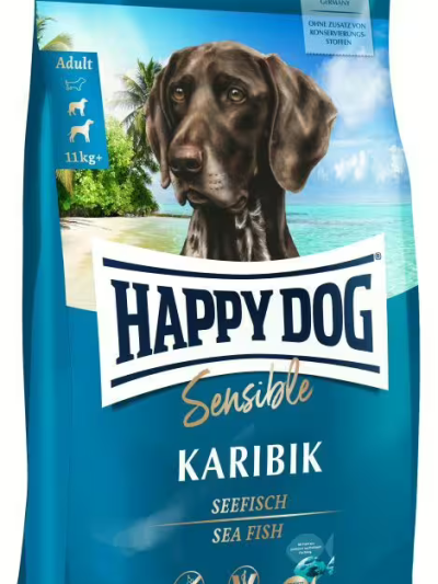 Happy Dog Sensible Karibik с морска риба и картофи, 4 кг