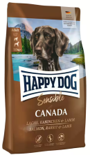 Happy Dog Sensible Canada със заешко, сьомга, агнешко и картофи, 1 кг
